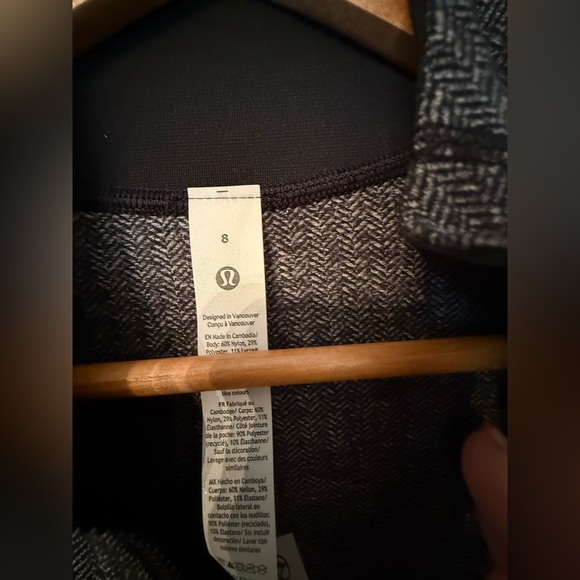 Define Jacket *Herringbone Heathered Deep Coal Black Size 8 Excellent Condition - Picture 3 of 5